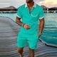 thumbnail image 1 of WILLBEST Pantalones Cortos de Lino para Hombre, de Moda de Primavera/Verano, de Color Liso, con Botones, Informales, Transpirables, de Pierna Recta, para Uso Diario, 1 of 8