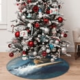 thumbnail image 5 of Yiaed Surfing Guinea Pig Print Christmas Tree Skirt , Tree SkirtsTree Mat for Christmas Winter Holiday Indoor Decorations-48", 5 of 7