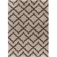 thumbnail image 5 of Lattice Links Modern Geometric Trellis 3x5 (3'3'' x 5'3'') Area Rug Brown Beige Plush Shag Easy Care Thick Soft Plush Living Room, 5 of 7