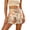 Beige#01, variant on Y-Sunset Women's Boho Mini Skirts Flower Shorts Tie Side Wrap Elastic Waist Summer Skorts Beach Vacation Outfits L&Blue