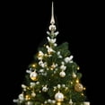 thumbnail image 3 of vidaXL Artificial Hinged Christmas Tree 150 LEDs & Ball Set 59.1", 3 of 7