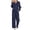 Light Blue, variant on Valora Women Fashion Clothes Women's Trouser Suit Two Piece Sweatsuit Set for Women with Half Zip Sweatshirt and Wide Leg Sweatpants Cozy Tracksuit Ensemble for Everyday Wear Black M