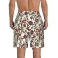 thumbnail image 3 of Naloa Dark Enchanted Flowers And Birds Men's Beach Shorts, Surfing shorts, Swim trunks, Quick Dry Swim Trunks for Surfing Beach Fun - Small, 3 of 9