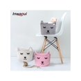 thumbnail image 1 of Inwagui 1pc Cute Cat Storage Basket Collapsible Toys Basket Soft Rope Woven Hamper Cabinet Storage Box Home Decor Closet Shelf Basket Organizer, 1 of 5