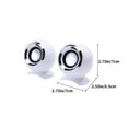 thumbnail image 3 of shyuyusa USB Computer Speakers for Desktop PC | Portable Plug-N-Play Laptop Speakers with Dynamic RGB Light, Ultra-Clear Sound, Loud Volume, Deep Bass, Touch Control, Compatible with Windows, 3 of 8