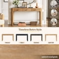 thumbnail image 6 of Aukfa 52" Console Table with Curved Corners, 3 Drawers & Thick Legs, Entryway Table for Living Room & Hallway, Natural, 6 of 8