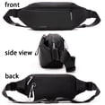 thumbnail image 3 of Tinyat Sports Fanny Packs for Men Waterproof Crossbody Waist Man Bag Unisex Black, 3 of 7