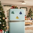 thumbnail image 6 of 3D Christmas Refrigerator Magnets Decorations, Xmas Tree Magnetic Decorations Set of 3, Christmas Fridge Magnets for Xmas Party, Mailbox, Refrigerator Decor, 6 of 8