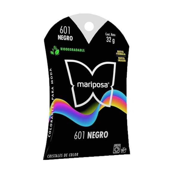 Colorante para telas Mariposa 601 negro 32 g