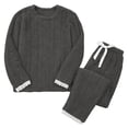thumbnail image 3 of Frostluinai Womens Fuzzy Fleece Pajama Sets Long Sleeve Plush Pullover Warm Lounge Pants Soft Comfy Sleepwear Loungewear Two Piece, 3 of 10