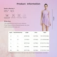 thumbnail image 7 of iiniim Women Lyrical Dance Costumes Modern Contemporary Ballet Dancewear Straps Back Chiffon Flowy Dress Pink L, 7 of 7