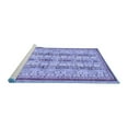 thumbnail image 2 of Ahgly Company Machine Washable Indoor Rectangle Abstract Blue Modern Area Rugs, 8' x 10', 2 of 4