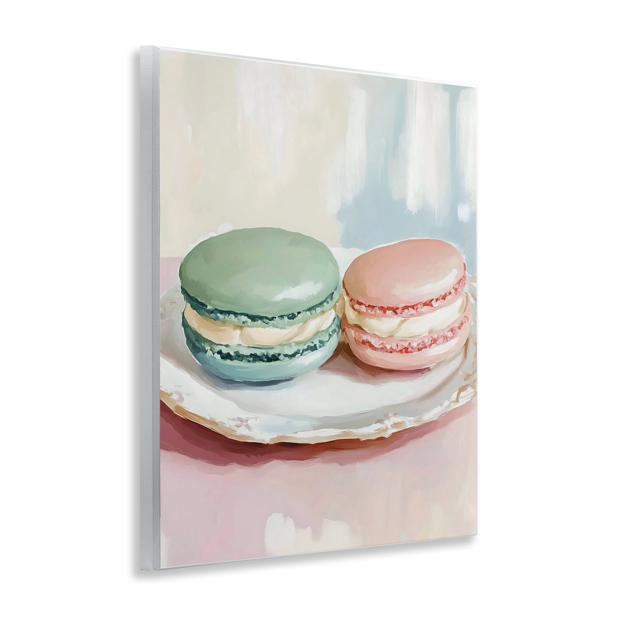 Stupell Industries Pastel Macarons on Plate Wall Plaque Art, design by The Prints Vibe