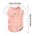 thumbnail image 5 of Graffiti Pattern Ice Silk Pet Sleeveless Vest Breathable Mesh Cooling Tank Top with Built-in D-Ring for Small Medium Dogs Cats Summer Daily Walking(Light Green-S-35cm), 5 of 7