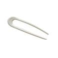 thumbnail image 1 of Qarigey Palillos para el cabello en forma de U, moda para chicas, elegante horquilla hecha a mano para mujeres, soporte ligero, accesorios para la cabeza Accesorio para el cabello Blanco Qarigey AP011005-02B, 1 of 6
