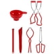 thumbnail image 3 of Jar Clip Lifter Set Anti-escaldado Can Clamp Gripper Portátil Comida Botella de leche Sirviendo Tangas, Rojo Advancent LF000155-01B, 3 of 7