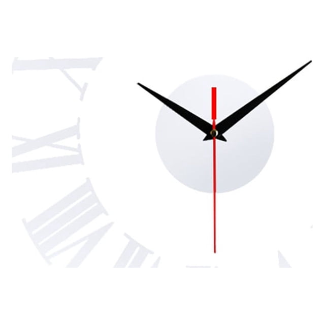 Frameless DIY Wall Mute Clock 3D Mirror Surface Sticker Home Office Decor