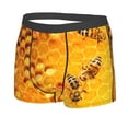 thumbnail image 2 of Junzan Bees On Hive Honeycomb Mens Underwear Boxer Briefs For Men’s - Medium, 2 of 9