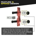 thumbnail image 5 of Tamer MX HH-2531 Double Button Motocross Holeshot Device – Red Launch Control System with WDS 2.0 Ring – CNC Aluminum, Spring Loaded, Anti-Scratch Plunger – Dirtbike Start Device – Made in USA, 5 of 9