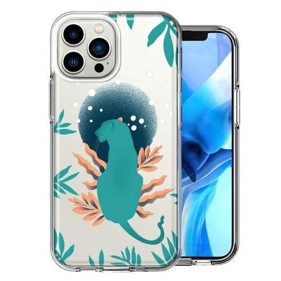 MUNDAZE For Apple iPhone 13 Pro Max Moon Jaguar Design Double Layer Phone Case Cover