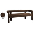 thumbnail image 6 of Meridian Furniture Athena Brown Velvet Bench, 6 of 25
