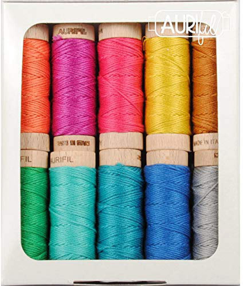 Susan Ache Little Band Sampler Aurifil Thread Kit 10 Small Spools Aurifloss SA30LBS10