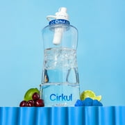 Cirkul 62oz Plastic Water Bottle with Blue Lid and Flavor Cartridge (FitSip Star Blast)