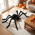 thumbnail image 4 of PYURTEP Halloween Giant Spider 35 inch, Voice Automatic Crawling Plush Spider, Scary Spider for Outdoor Indoor House Party Yard Halloween Decor, 4 of 7