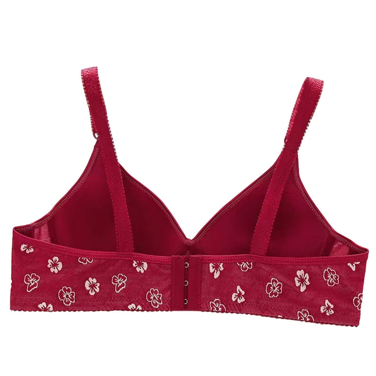 YWDJ Everyday Bras for Women Push Up No Underwire Cotton Everyday for Sagging  Breasts Lightly Ladies Without Steel Rings Large Lingerie Nursing Bras for  Breastfeeding Sports Bras for Women Red L 