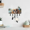 thumbnail image 6 of Dog Sunglasses Coconut Trees Sunlight Mail Holder Organizer Wall Mount with Shelf Key Holder Key Rack with 5 Key Hooks for Wall Decorative, 6 of 6