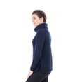 thumbnail image 4 of SAOL 100% Merino Wool Women's Aran Oversized Cable Knit Fisherman Sweater High Neck Irish Pullover Made in Ireland, 4 of 6
