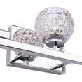thumbnail image 3 of Woodbridge Lighting Jewel 3-Light Glass Bath Light in Chrome/Crystal Mercury, 3 of 3