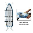 thumbnail image 4 of Kuiaobaty Ironing Board Cover Non-Slip Ironing Board Replacement Cover Protective Scorch Polyster with Elastic Edge 15 x 54 Inches Home Decoration, Marble Texture Sea Turtle, 4 of 5