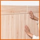thumbnail image 3 of Pegatinas de pared de espuma de grano de madera 3D, papel tapiz autoadhesivo impermeable, guardería, Navidad, decoración del hogar, 70x35cm, 3 of 4