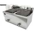 thumbnail image 2 of KWS DY-22 Commercial 3500W Electric Deep Fryer 22.7L Stainless Steel with Faucet Drain Valve System for Commercial Restaurant, 2 of 2