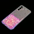 thumbnail image 5 of Clear Glitter Case Designed for Samsung Galaxy A35, Luminous Effect Bling Sparkly Soft TPU Bumper Hard Cover for Women Girls Transparent Protective Phone Case for Galaxy A35, Pink, 5 of 6