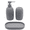 Grey, variant on Mainstays Ceramic Stoneware Bath Accessories 3-Piece Set, White – Soap Pump Dispenser, Tumbler, and Accessory Tray