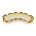 thumbnail image 2 of Gold/silver Teeth Top Punk Style Braces With Diamonds All-match Hip-hop Rapper, 2 of 5