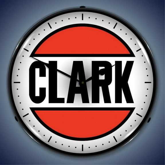 Clark Gas Wall Clock, Lighted: Gas / Oil Theme