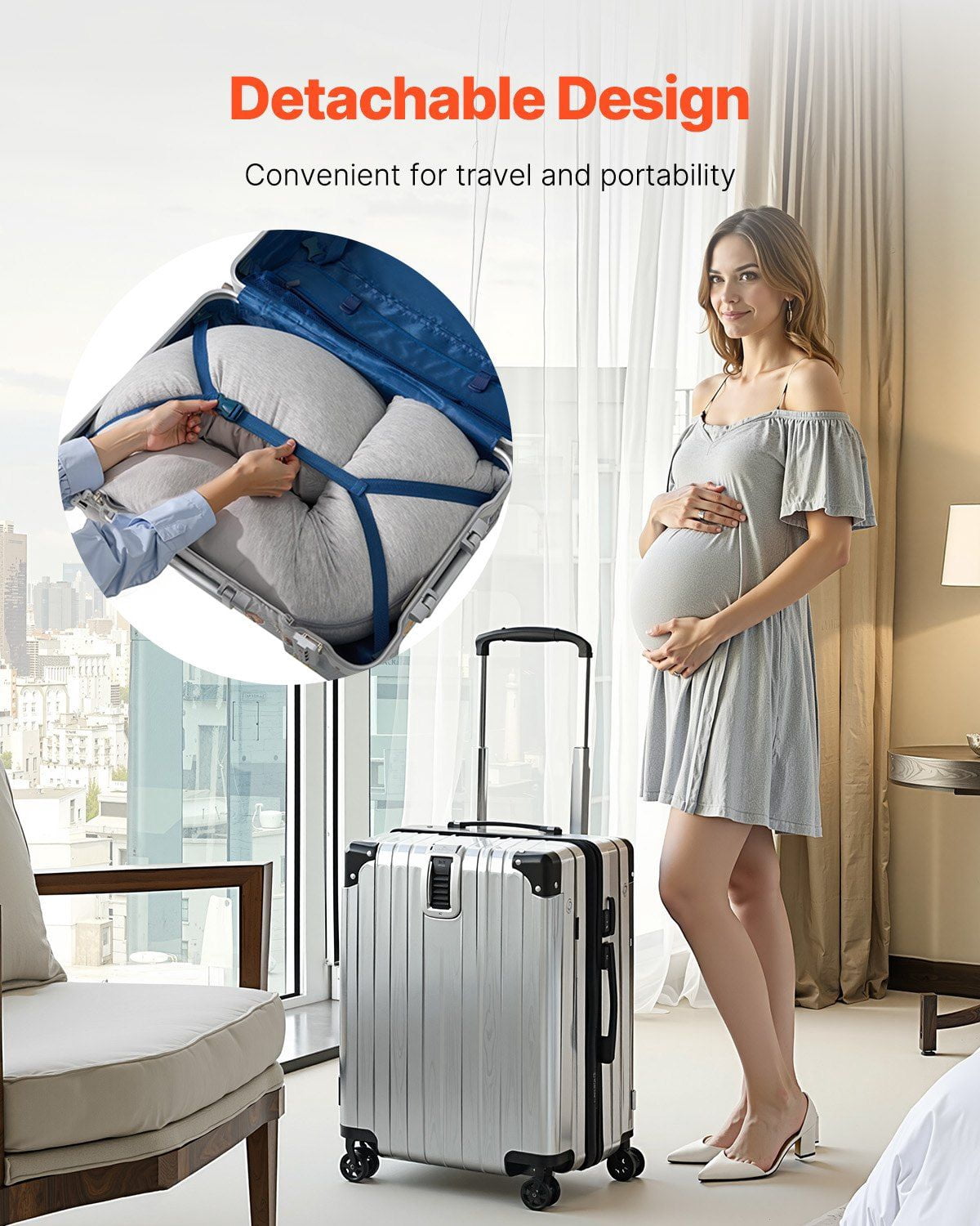 Pregnancy Pillows L-Shaped Maternity Pillow for Pregnant Women Soft & Breathable