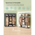 thumbnail image 4 of SONGMICS Portable Clothes Closet, Non-Woven Fabric Wardrobe, Storage Organizer, Gray, 4 of 6
