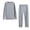 Gray, variant on Women's Athleisure Set 2 Piece Solid Color Long Sleeve Sweatshirt and Pants Comfy Sportswear