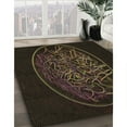 thumbnail image 2 of Ahgly Company Indoor Rectangle Patterned Dark Brown Area Rugs, 4' x 6', 2 of 6
