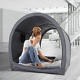 Alvantor Bed Tent Pop Up Canopy Queen Size Charcoal
