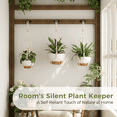 thumbnail image 5 of Gentingbro 3 Pcs White Hanging Planters Set, Decorative Pots for Succulents, Green Plants & Flowers Indoor Outdoor, Space-Saving Hanging Plant Pots for Vertical Gardening, 5 of 8