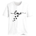thumbnail image 3 of Blouses à Manches Courtes pour Femmes, Mode Saint-Valentin, Blouse Décontractée à Col Rond, T-Shirt d'Été pour Femmes, 3 of 4