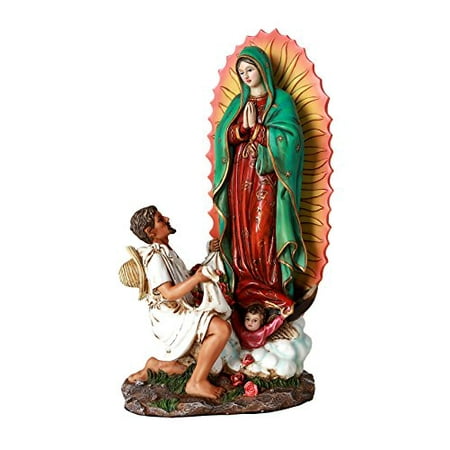 10 Inch Statue Our Lady Of Guadalupe San St Juan Diego Saint Estatua Virgen Miracle Religious Collectible