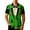 Shirt - A03 Green, variant on Xdegoge Mens Short Sleeve Button Down Shirts Shamrock Print Irish Green Shirt Unisex Casual Loose Lapel Top Spring Summer Outdoor Lightweight Breathable Tops