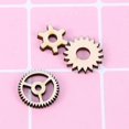 thumbnail image 4 of 100 Pcs Painting Graffiti Slices Wooden Wheels Gear Wheels Woods Chips Gear Wheel Gift Tags Gear Rustic Pendant, 4 of 4