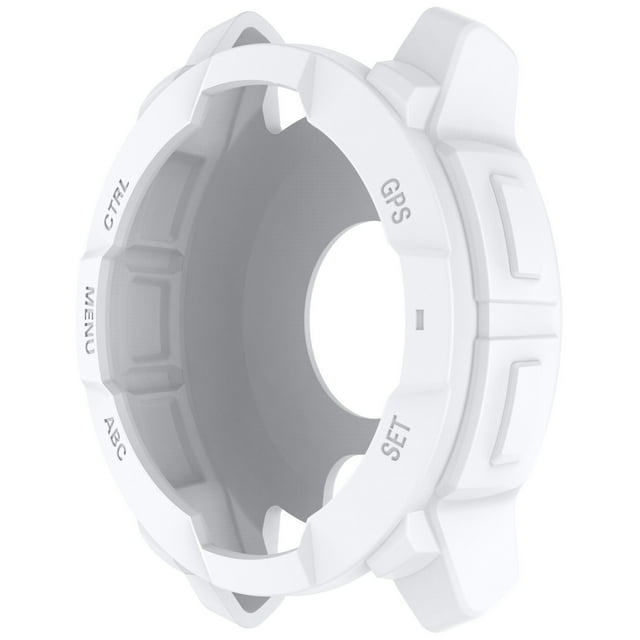Silicone Half-Wrap Case for Smartwatch, Flexible Open-Back Design, Lightweight, Scratch-Resistant, Clear Finish, Maintains Full Functionality